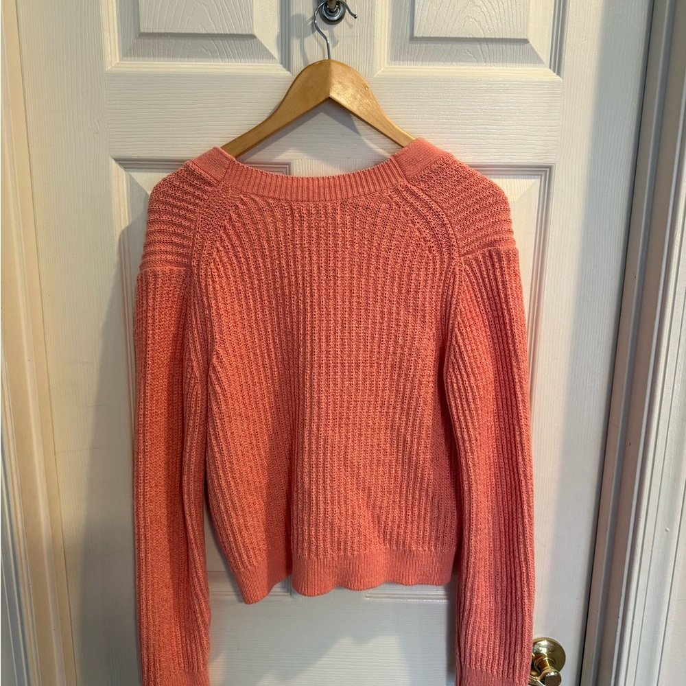 Banana Republic Coral Cardigan V-Neck Sweater - Picture 6 of 8
